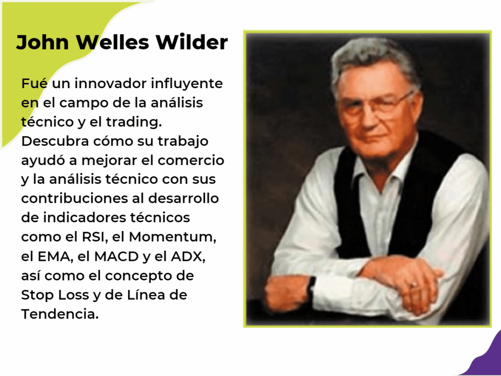 John Welles Wilder fue un innovador influyente en el campo de la análisis técnico y el trading